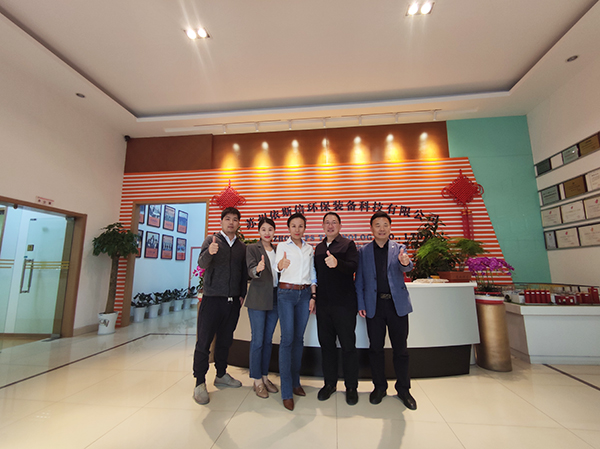 单仁资讯集团董事长单仁莅临918博天堂环保参观指导